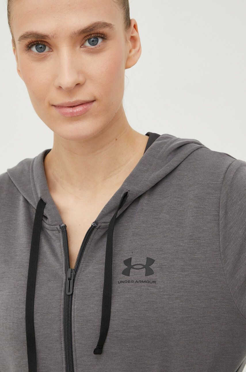 Under Armour Mikina 1369853 dámska šedá farba s potlačou - Pepit.sk