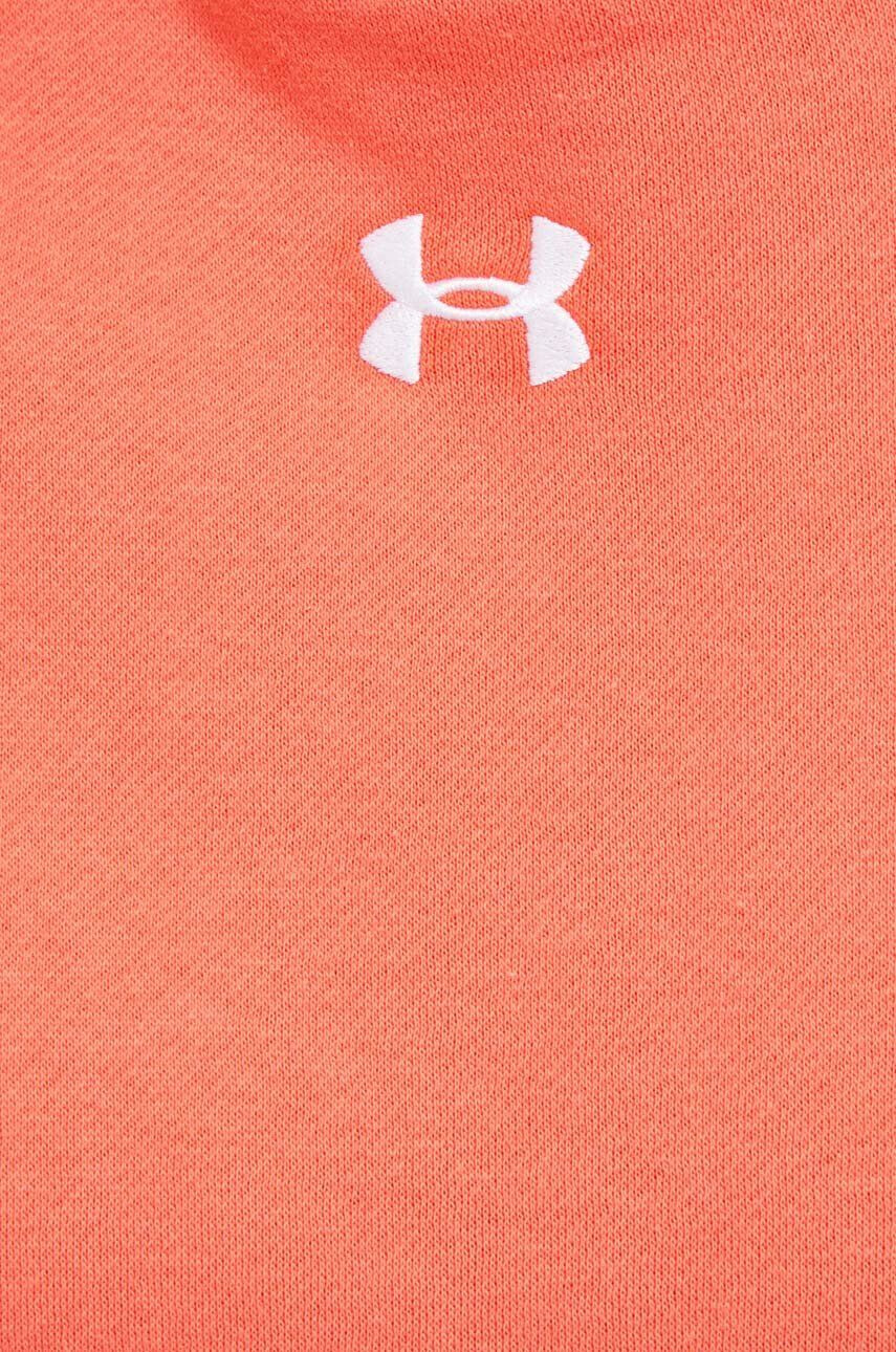 Under Armour Mikina 1356317-100 dámska oranžová farba s kapucňou jednofarebná - Pepit.sk