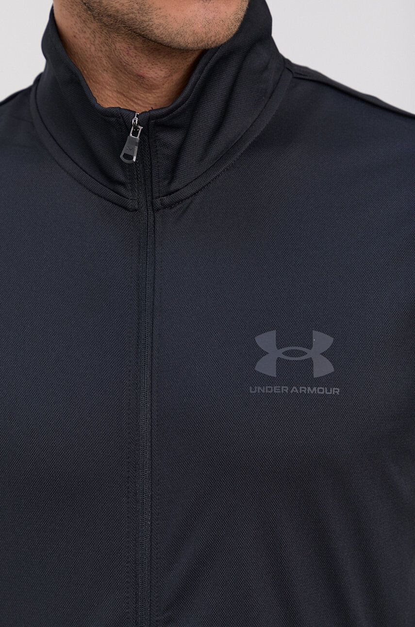 Under Armour Mikina pánska šedá farba s kapucňou s potlačou - Pepit.sk