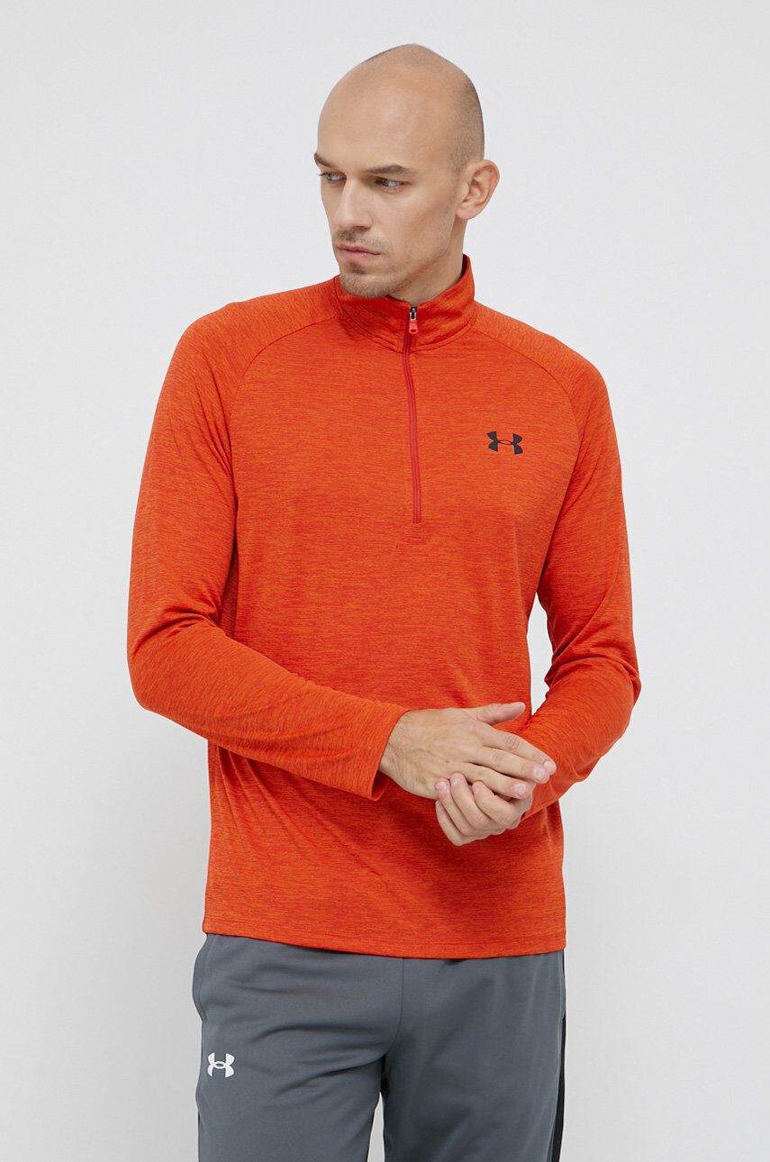 Under Armour Tréningová mikina Tech 2.0 oranžová farba melanžová - Pepit.sk