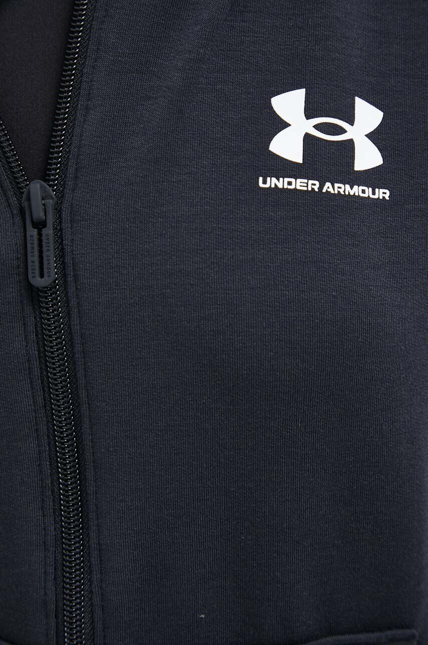 Under Armour Mikina dámska čierna farba s kapucňou s potlačou - Pepit.sk