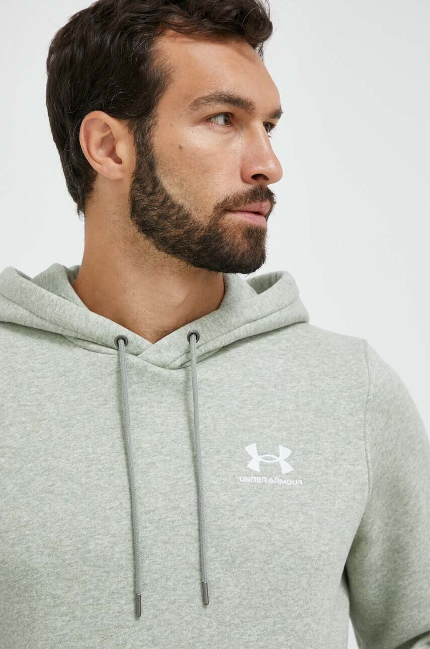 Under Armour Mikina pánska zelená farba s kapucňou s potlačou - Pepit.sk