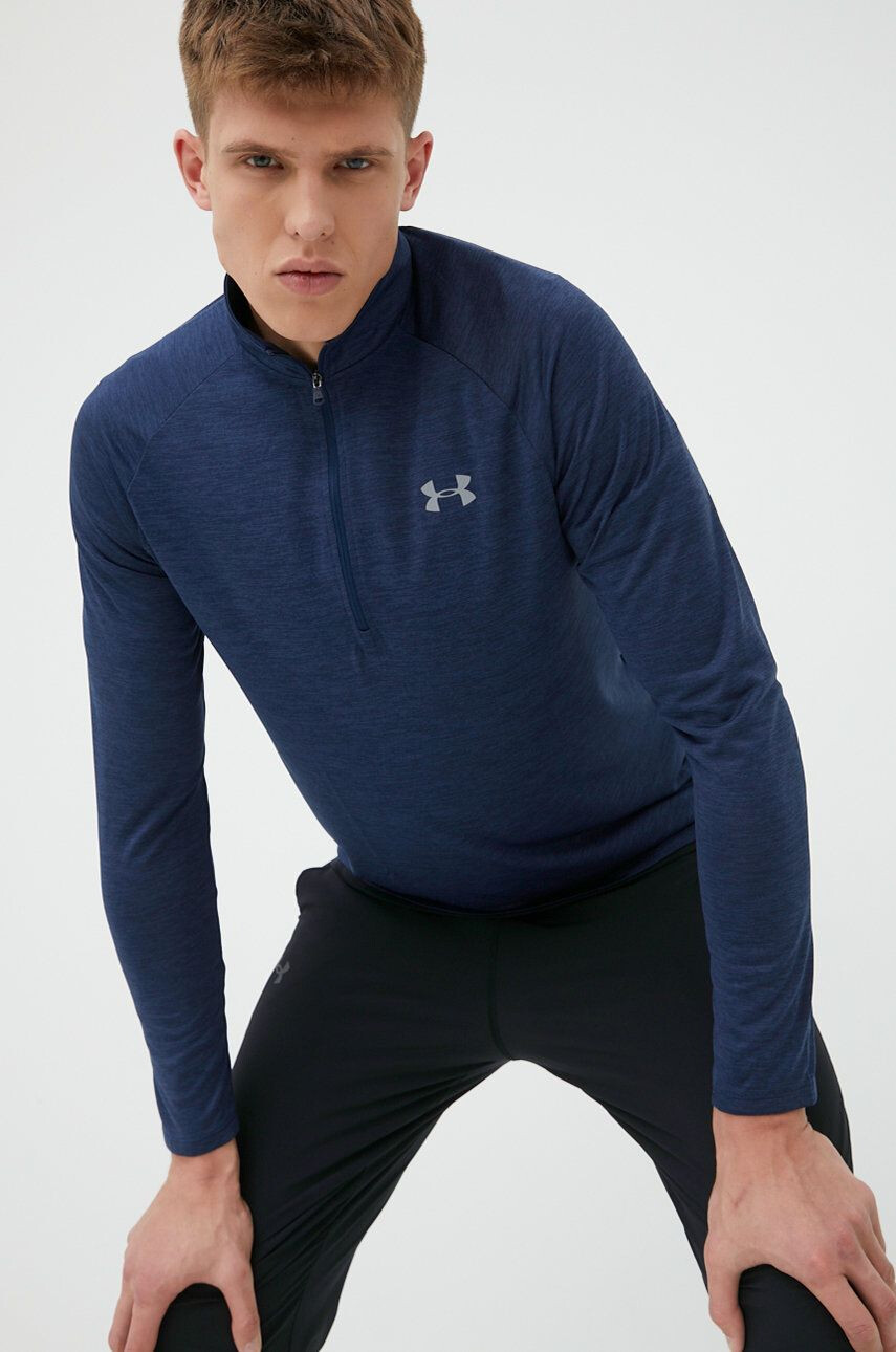 Under Armour Tréningová mikina Tech 2.0 tmavomodrá farba melanžová - Pepit.sk