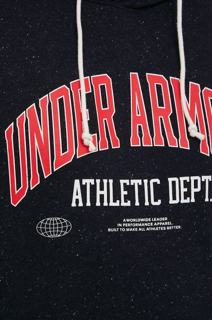 Under Armour Mikina pánska bordová farba s nášivkou - Pepit.sk