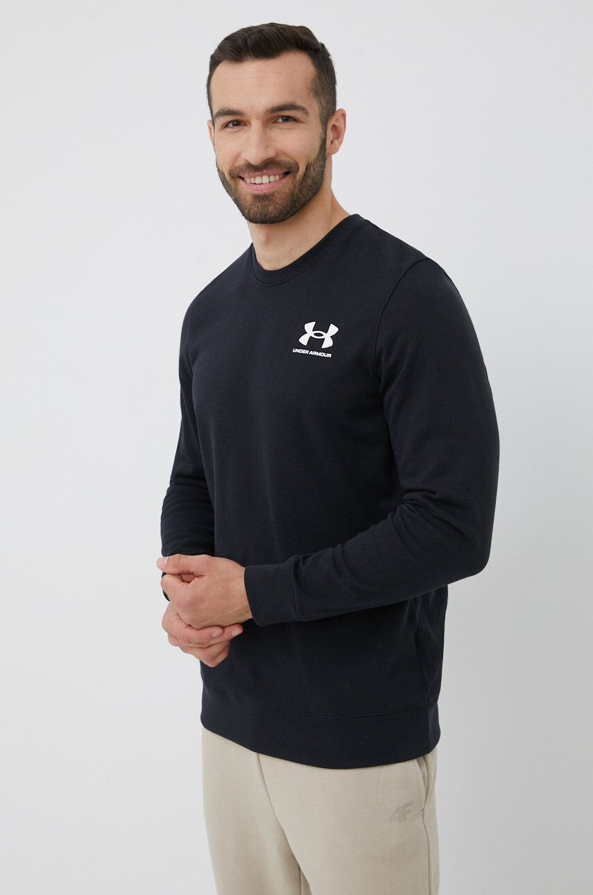 Under Armour Mikina dámska čierna farba s kapucňou melanžová - Pepit.sk