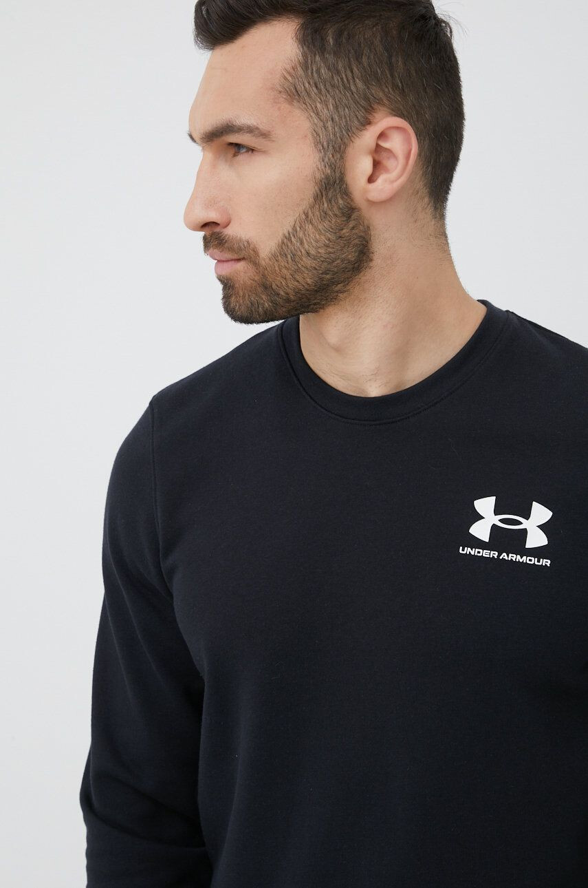 Under Armour Mikina dámska čierna farba s kapucňou melanžová - Pepit.sk