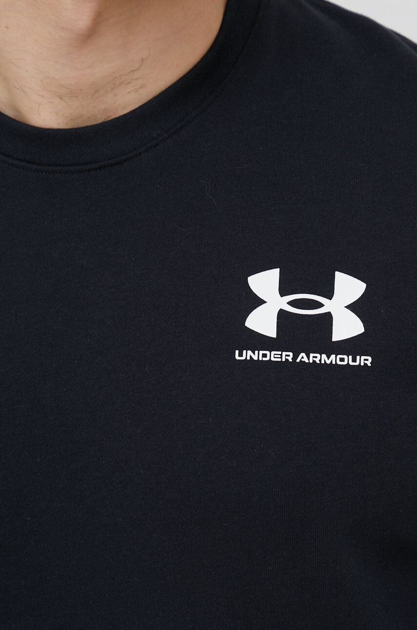 Under Armour Mikina dámska čierna farba s kapucňou melanžová - Pepit.sk