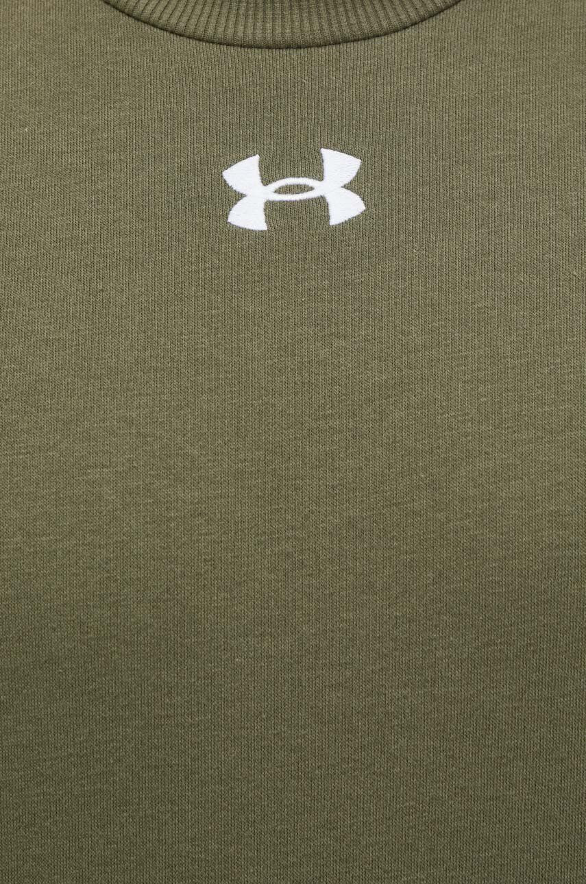 Under Armour Mikina pánska zelená farba jednofarebná - Pepit.sk