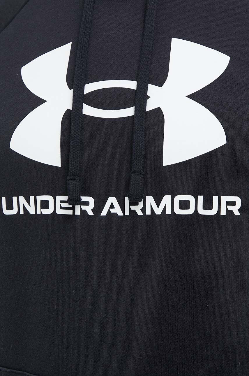 Under Armour Mikina pánska čierna farba s kapucňou s potlačou - Pepit.sk