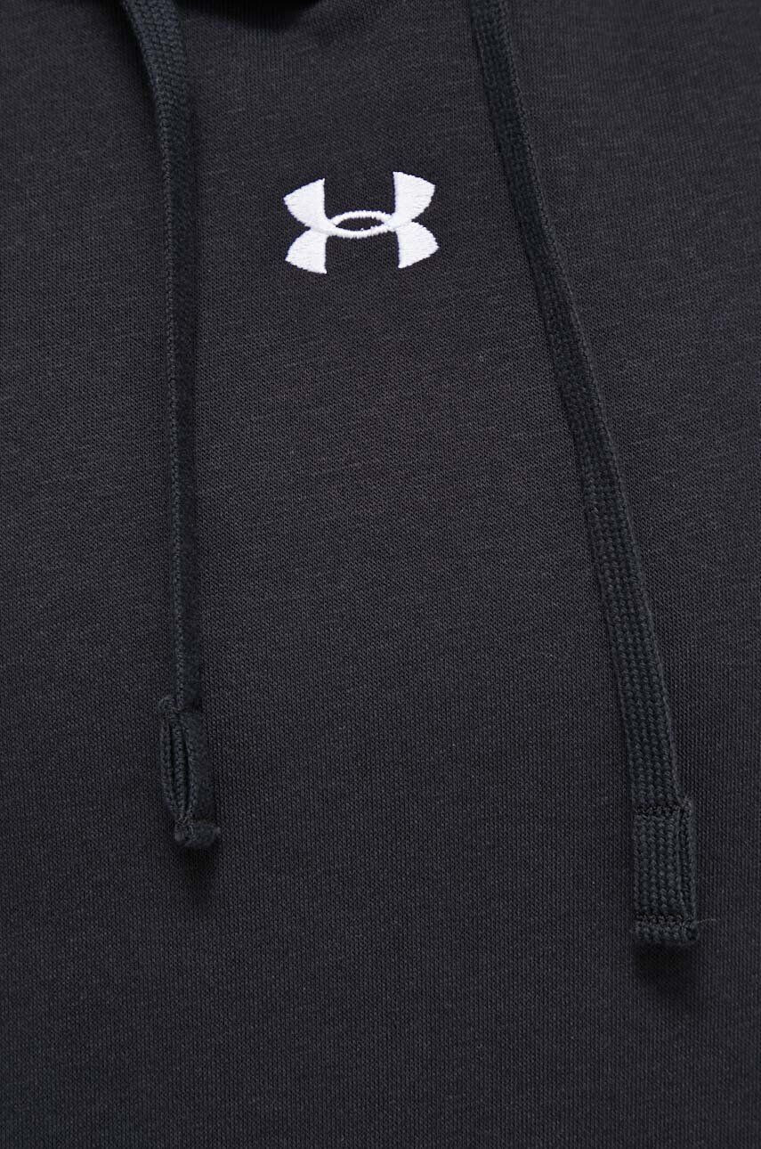 Under Armour Mikina dámska čierna farba s kapucňou jednofarebná - Pepit.sk