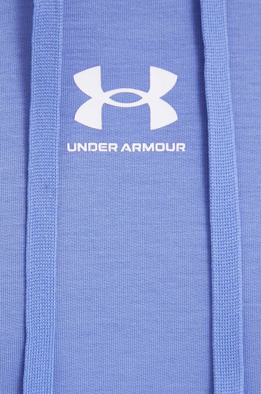 Under Armour Mikina dámska fialová farba s kapucňou jednofarebná - Pepit.sk