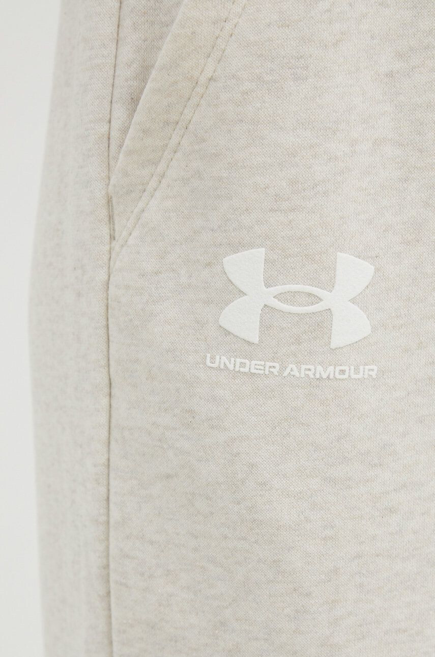 Under Armour Tepláky béžová farba melanžové - Pepit.sk