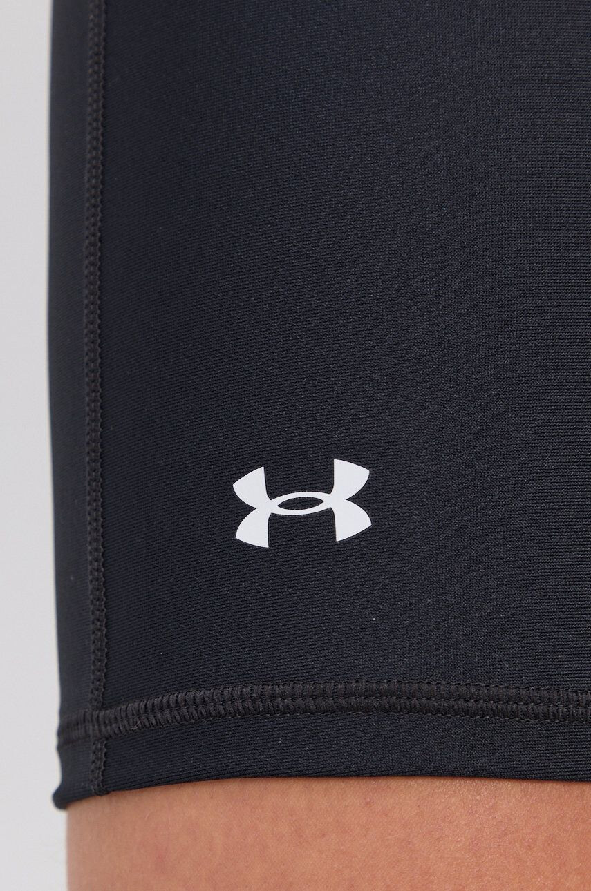 Under Armour Tréningové šortky 1360939-698 dámske čierna farba jednofarebné vysoký pás - Pepit.sk