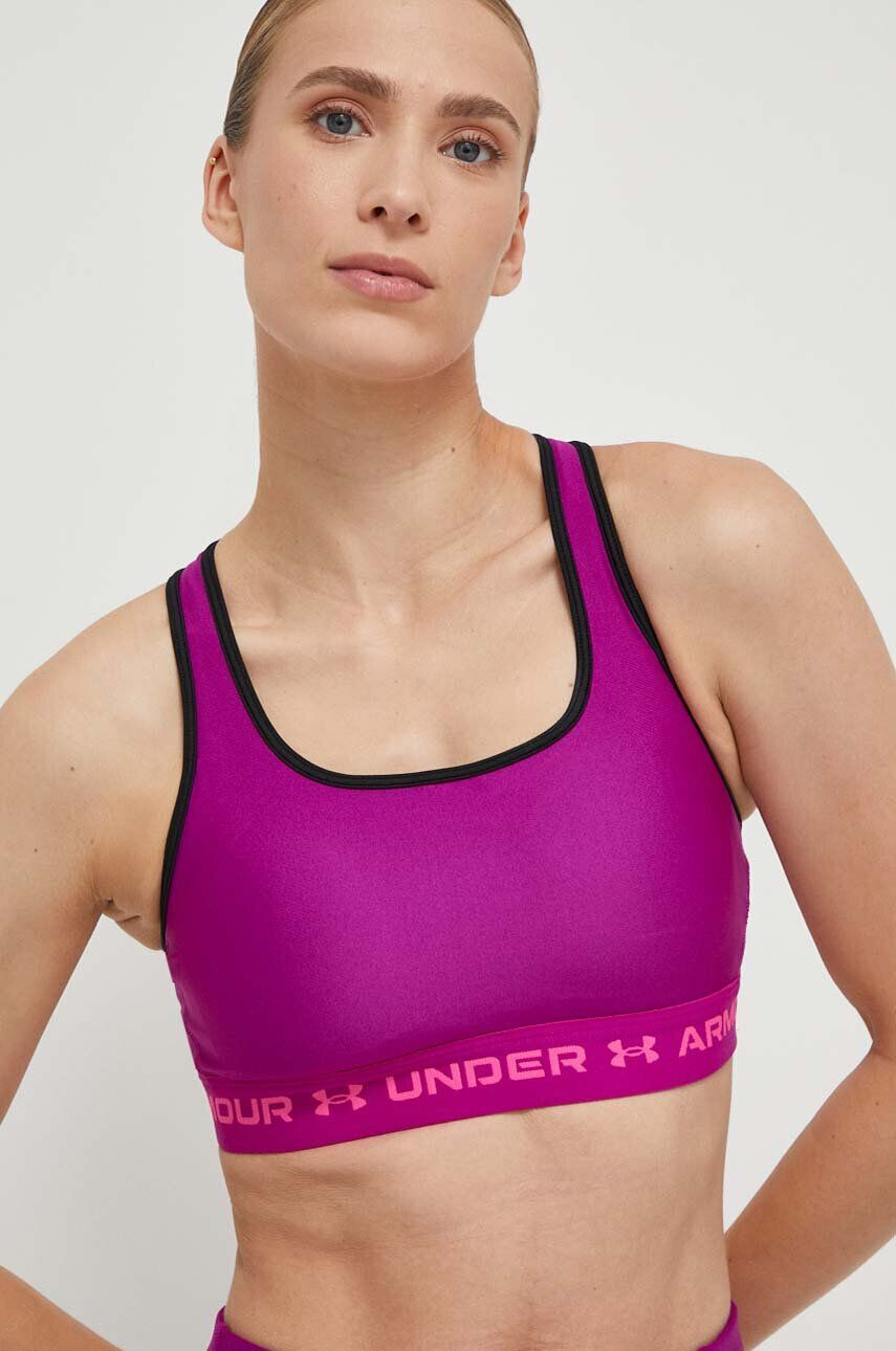 Under Armour Športová podprsenka Crossback ružová farba - Pepit.sk