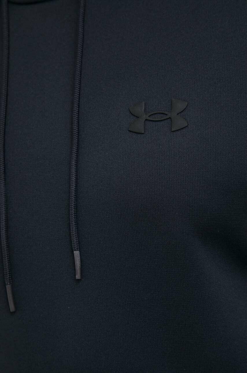 Under Armour Tepláková mikina čierna farba s kapucňou jednofarebná - Pepit.sk