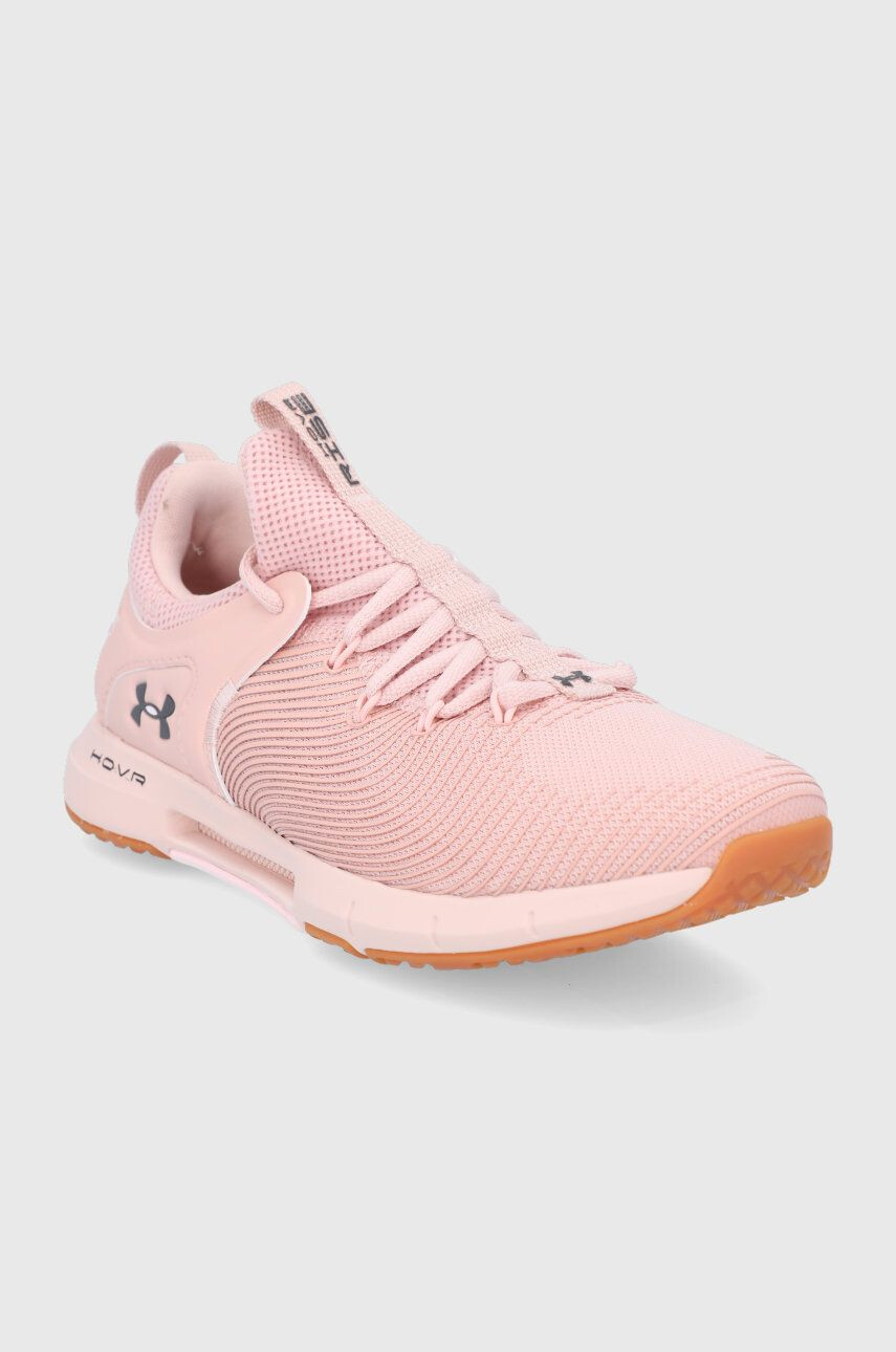 Under Armour Topánky 3023010 ružová farba na plochom podpätku - Pepit.sk