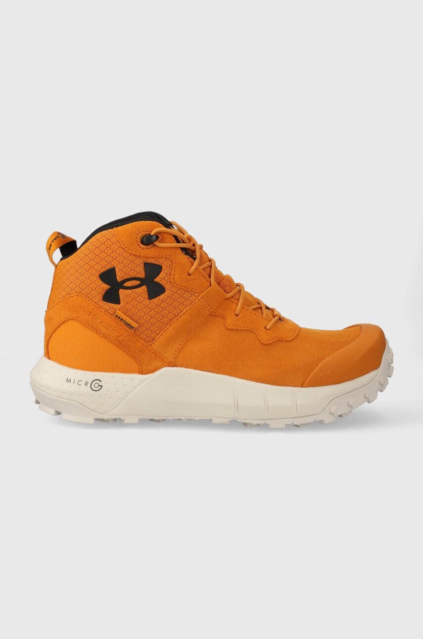 Under Armour Topánky Micro G Valsetz Trek Mid WP pánske oranžová farba - Pepit.sk