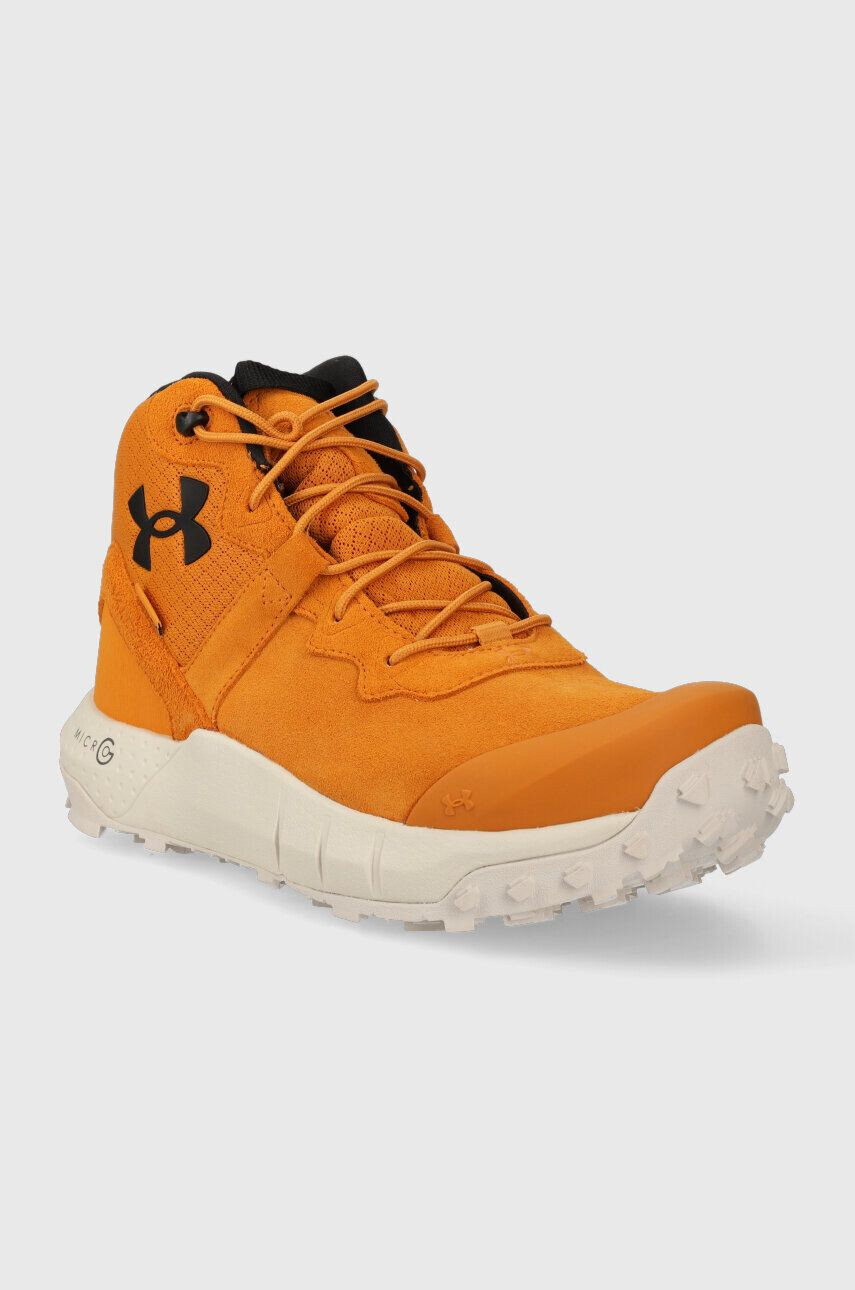 Under Armour Topánky Micro G Valsetz Trek Mid WP pánske oranžová farba - Pepit.sk