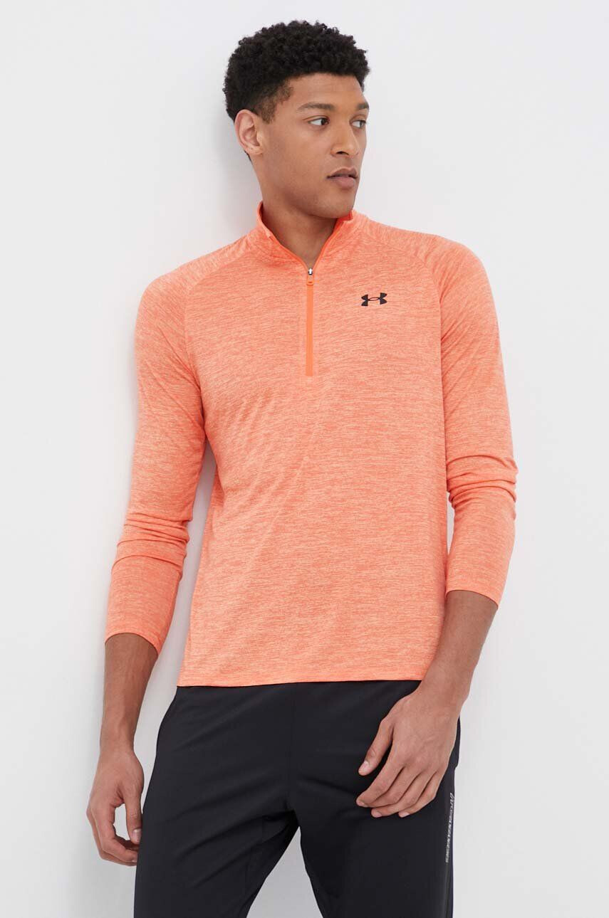 Under Armour Tréningová mikina Tech 2.0 oranžová farba melanžová - Pepit.sk