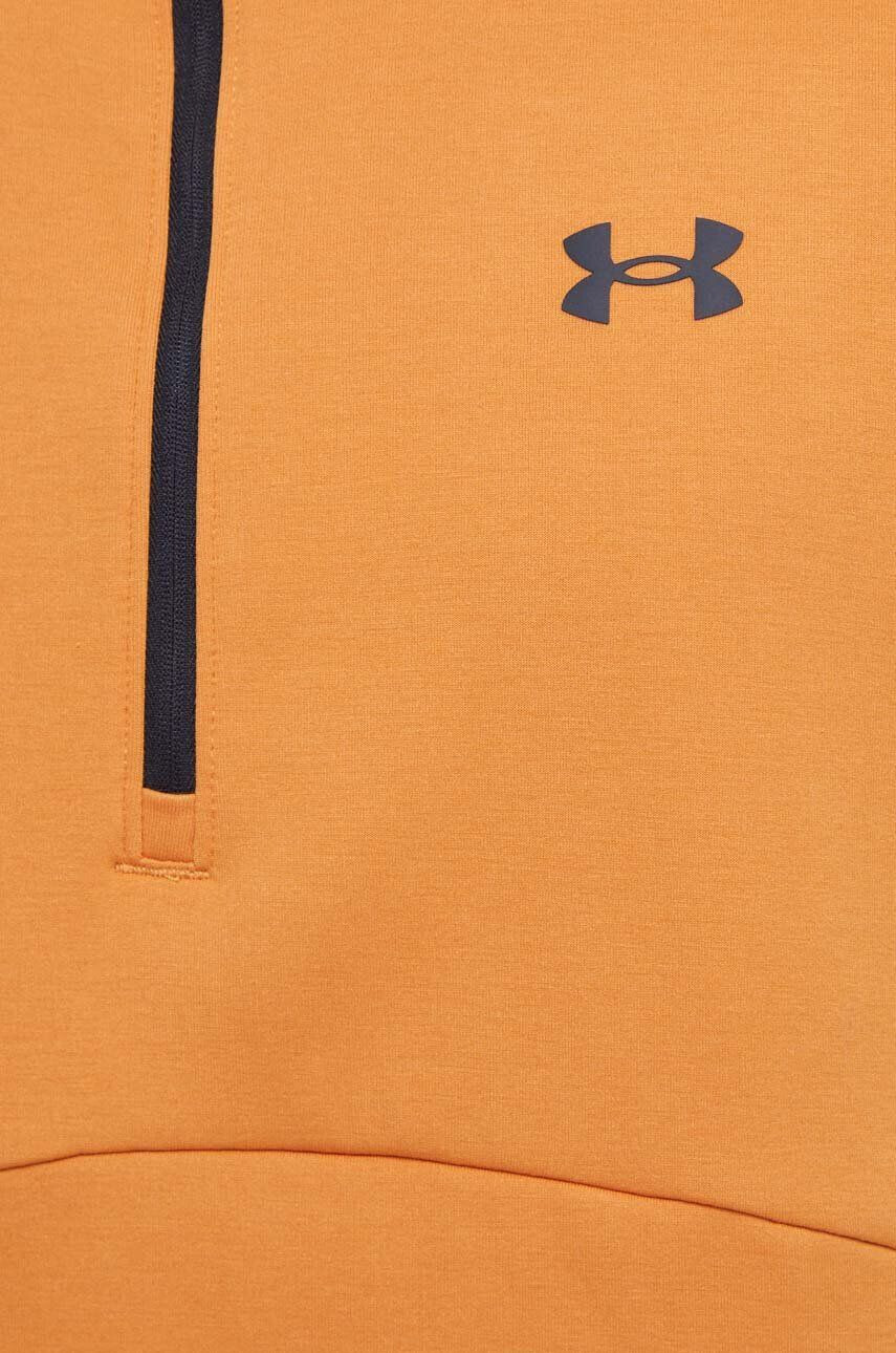 Under Armour Tréningová mikina Unstoppable oranžová farba s kapucňou jednofarebná - Pepit.sk