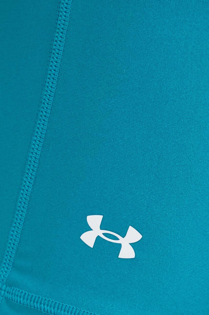 Under Armour Tréningové šortky 1360939-698 dámske tyrkysová farba jednofarebné vysoký pás - Pepit.sk