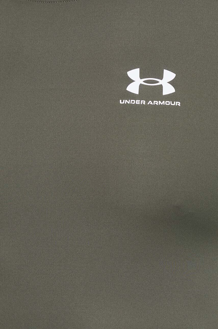 Under Armour Tréningové tričko s dlhým rukávom zelená farba jednofarebný - Pepit.sk