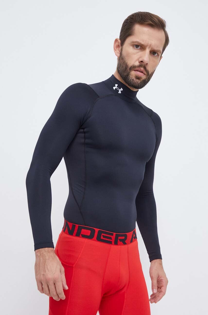 Under Armour Tréningové tričko s dlhým rukávom ColdGear Compression čierna farba jednofarebné - Pepit.sk