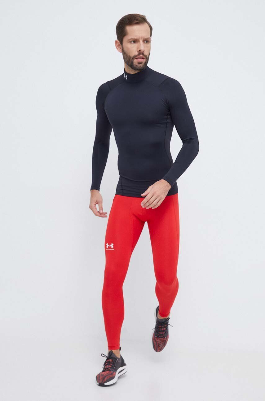 Under Armour Tréningové tričko s dlhým rukávom ColdGear Compression čierna farba jednofarebné - Pepit.sk