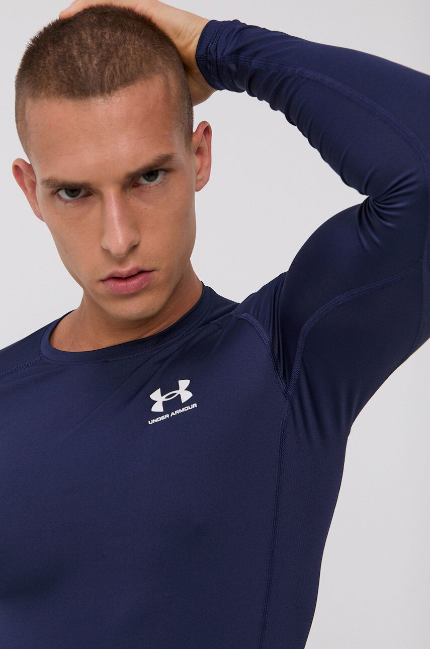 Under Armour Tréningové tričko s dlhým rukávom tmavomodrá farba jednofarebný - Pepit.sk