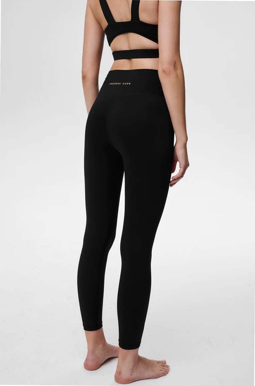 Undress Code Legíny 618 Half Moon Leggins Black dámske čierna farba jednofarebné - Pepit.sk