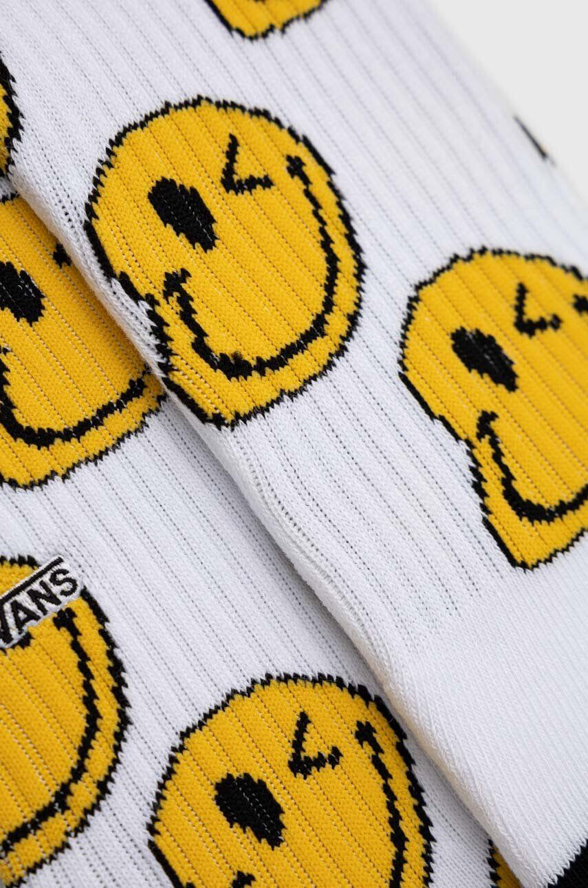 Vans Detské ponožky SMILEY DRIP CREW Black/White - Pepit.sk