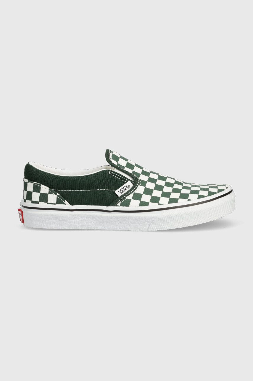 Vans Detské tenisky JN Classic Slip-On zelená farba - Pepit.sk