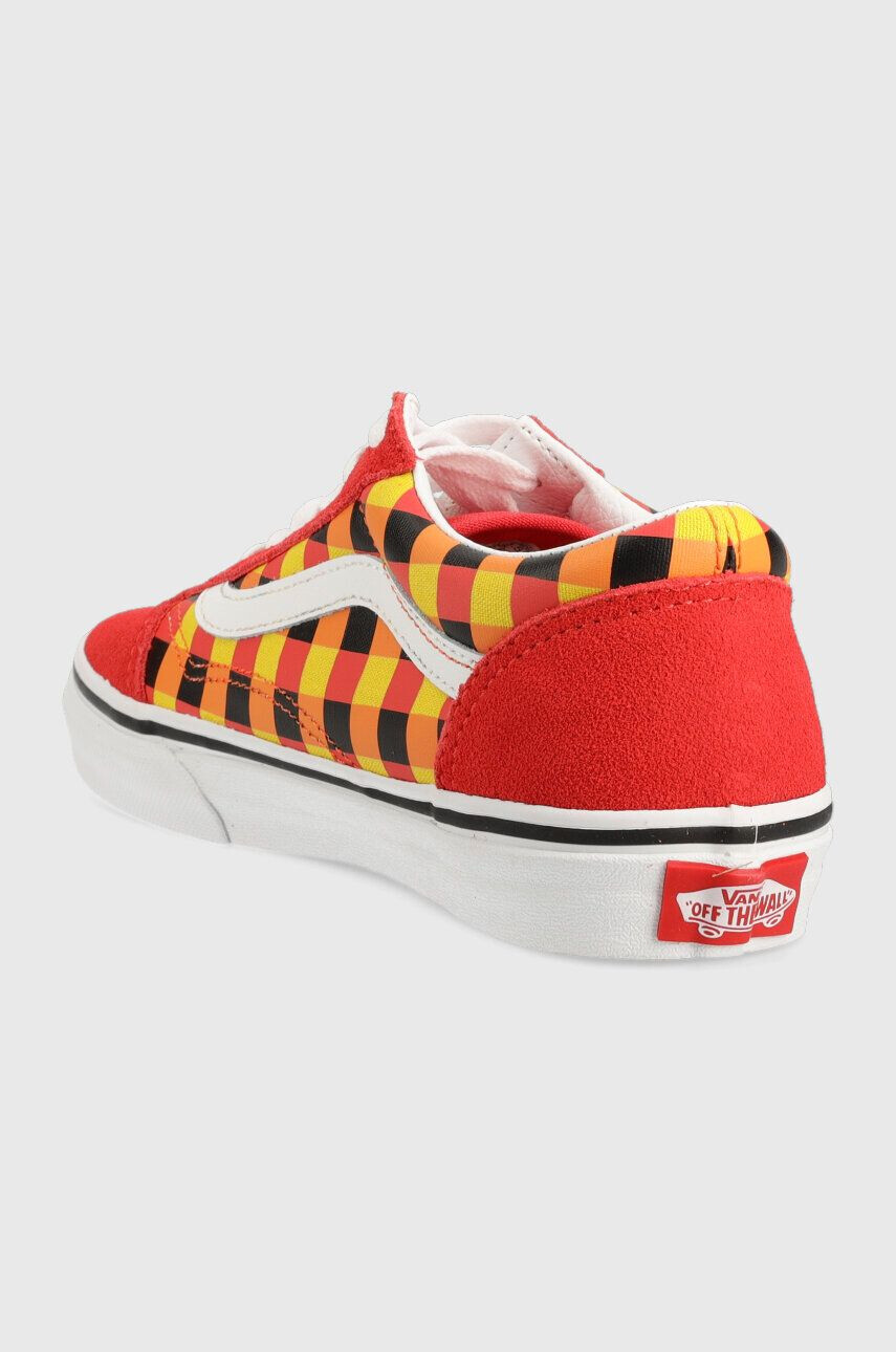 Vans Detské tenisky JN Old Skool GLOW MULTI červená farba - Pepit.sk