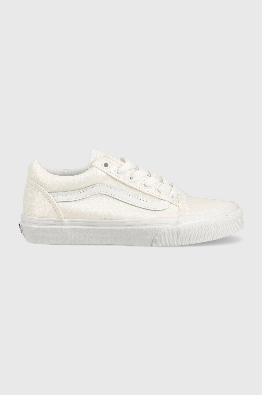 Vans Detské tenisky JN Old Skool GLTR WHITE biela farba - Pepit.sk