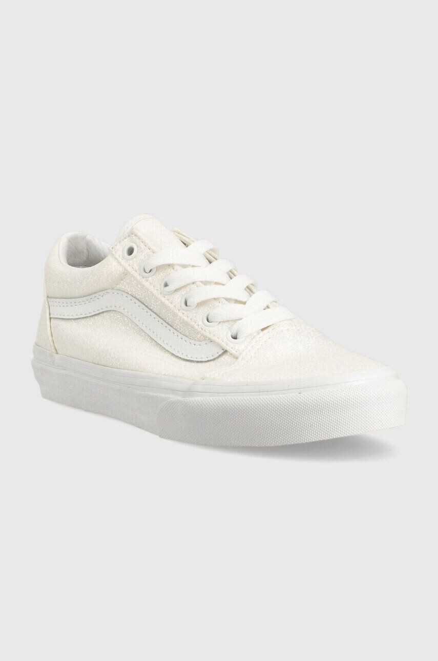 Vans Detské tenisky JN Old Skool GLTR WHITE biela farba - Pepit.sk