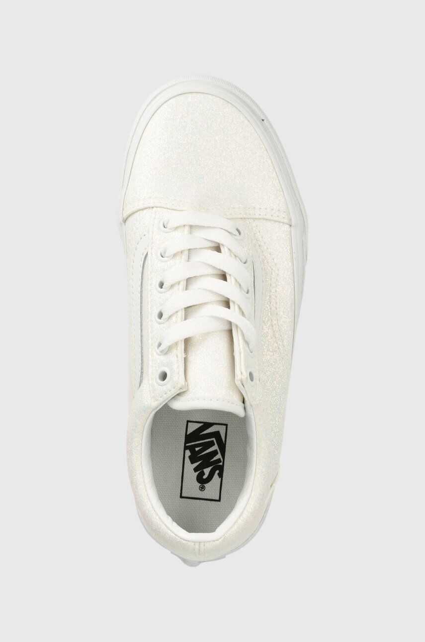 Vans Detské tenisky JN Old Skool GLTR WHITE biela farba - Pepit.sk