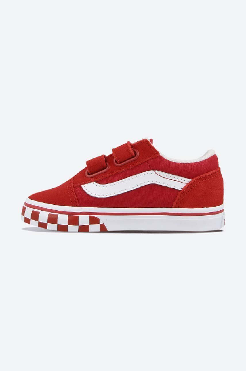 Vans Detské tenisky Old Skool V červená farba - Pepit.sk