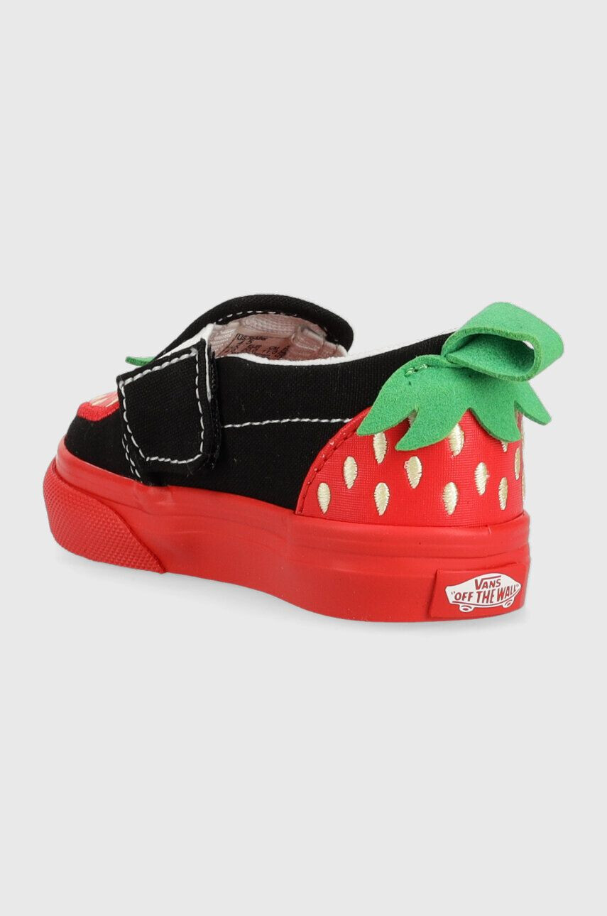 Vans Detské tenisky Slip On V Berry DRDBL čierna farba - Pepit.sk