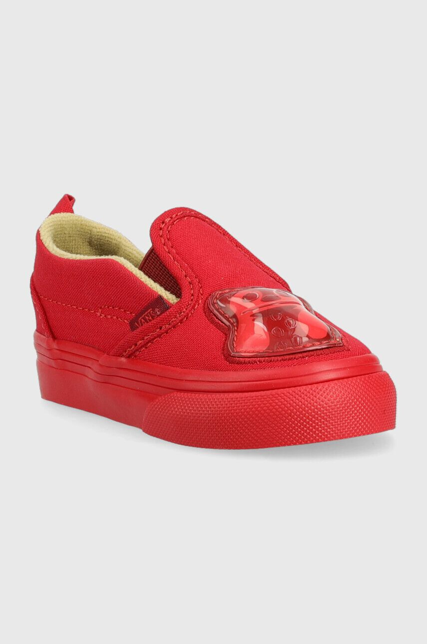 Vans Detské tenisky Slip-On V HARIBO HARB GOLD červená farba - Pepit.sk