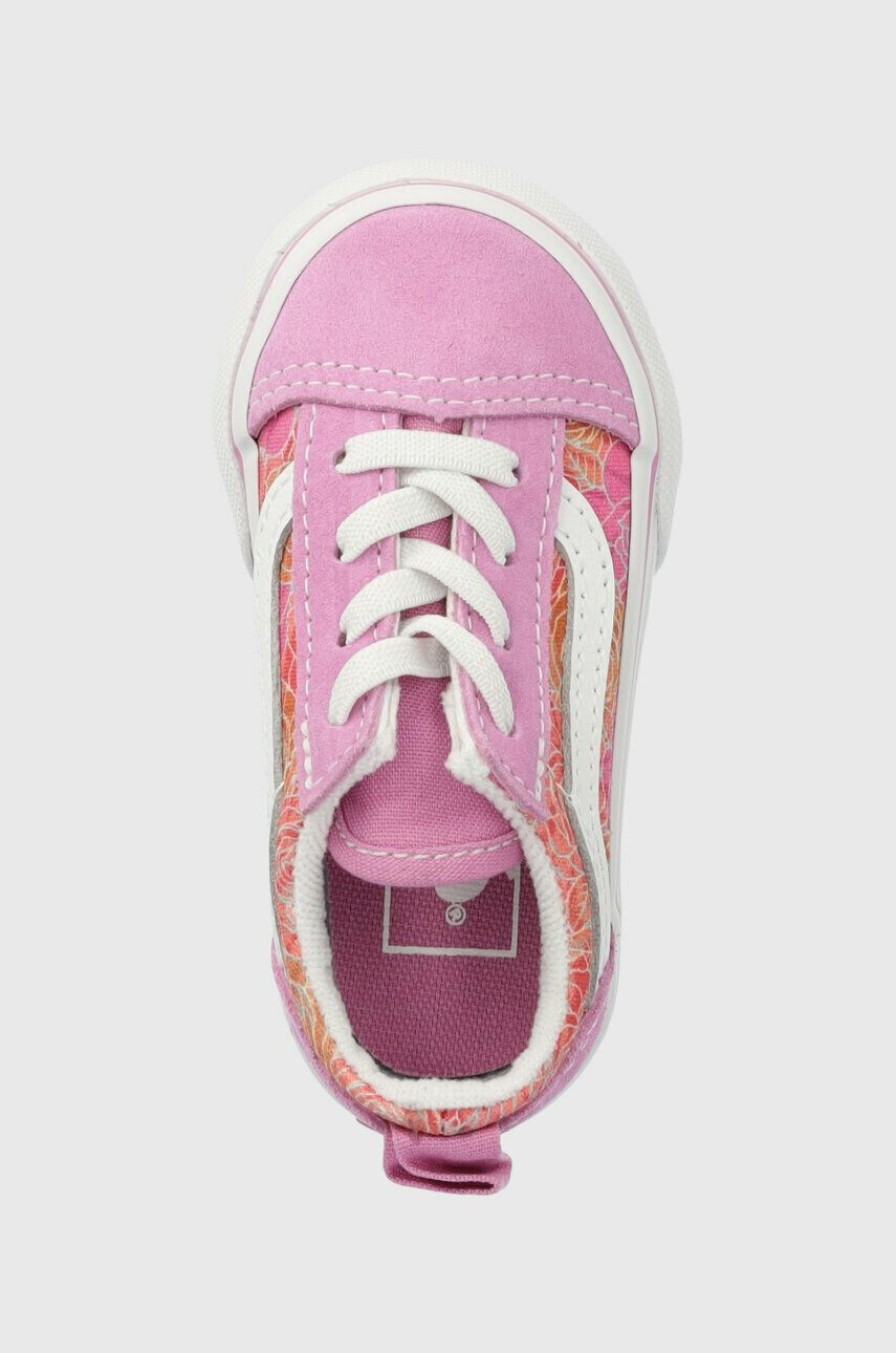 Vans Detské tenisky TD Old Skool Elastic Lace ROSE DKBLU fialová farba - Pepit.sk