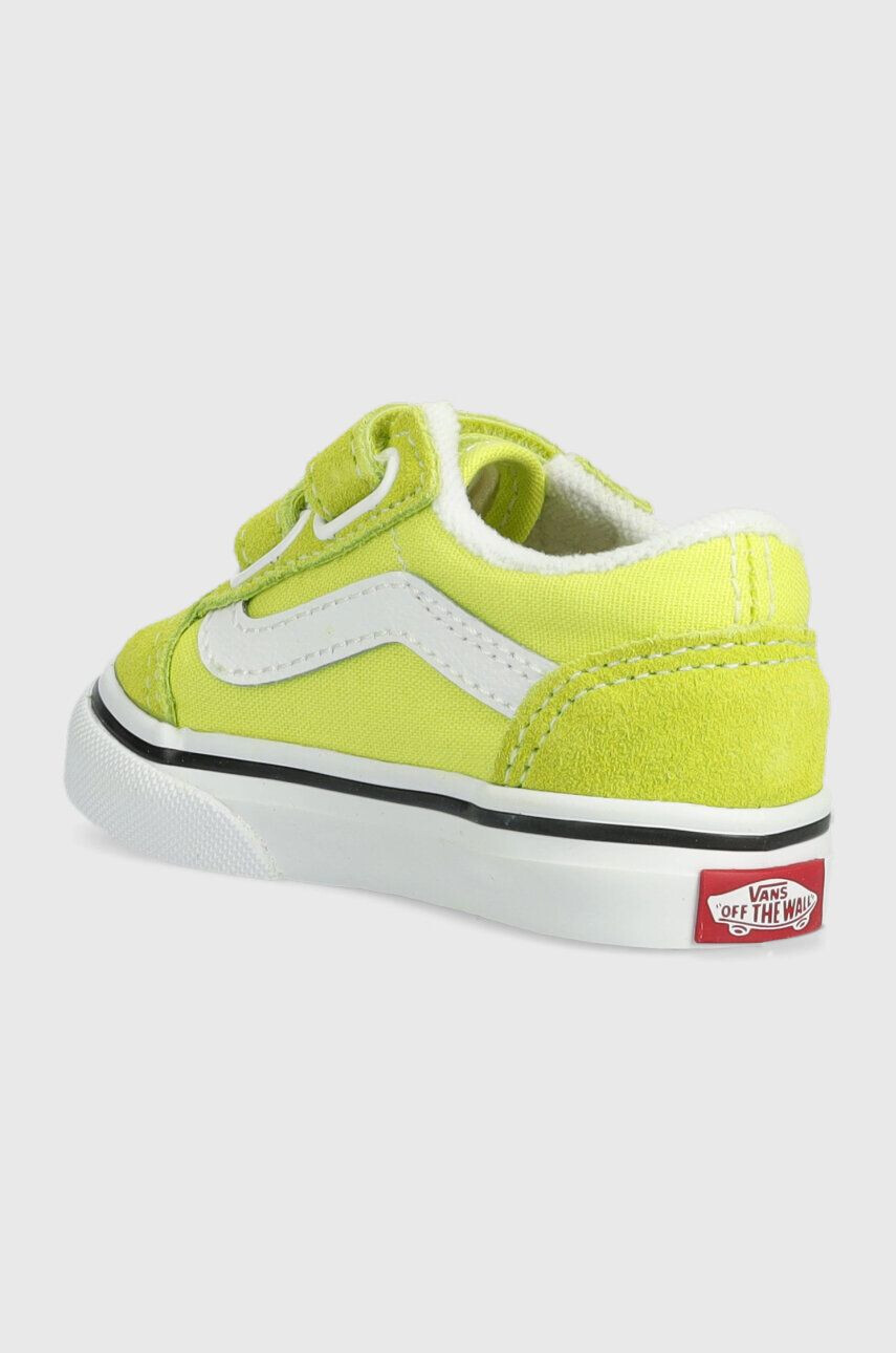 Vans Detské tenisky TD Old Skool V CTHR MGRRS zelená farba - Pepit.sk