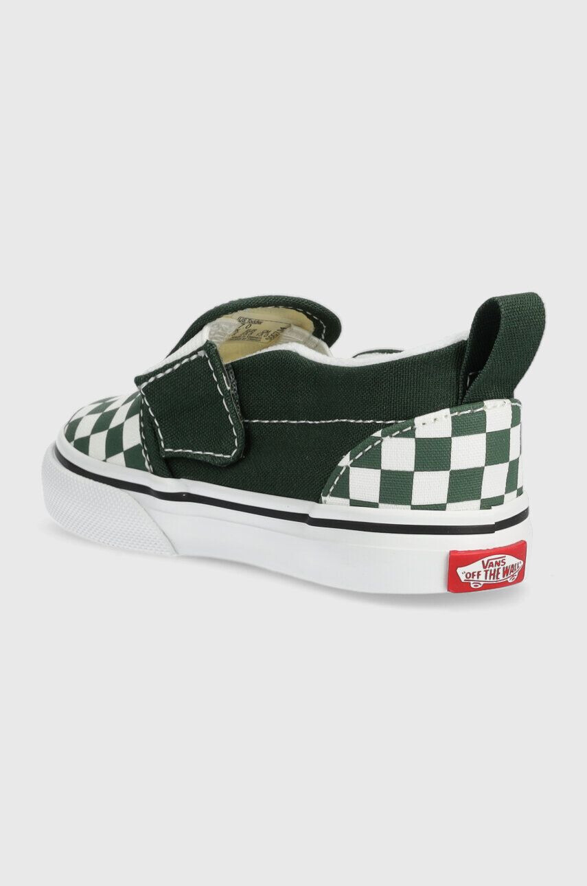 Vans Detské tenisky TD Slip-On V zelená farba - Pepit.sk