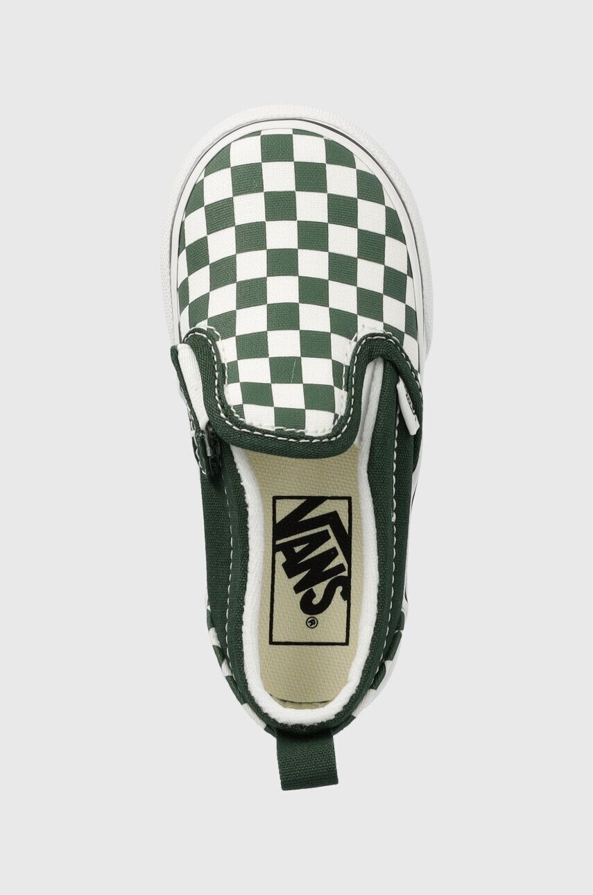 Vans Detské tenisky TD Slip-On V zelená farba - Pepit.sk