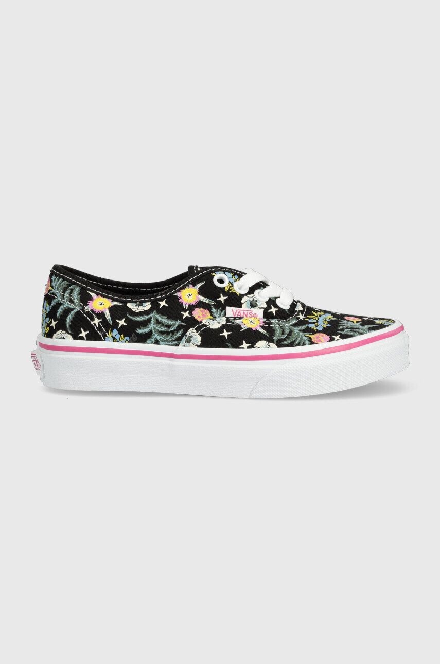 Vans Detské tenisky UY Authentic FLRL BLACK čierna farba - Pepit.sk