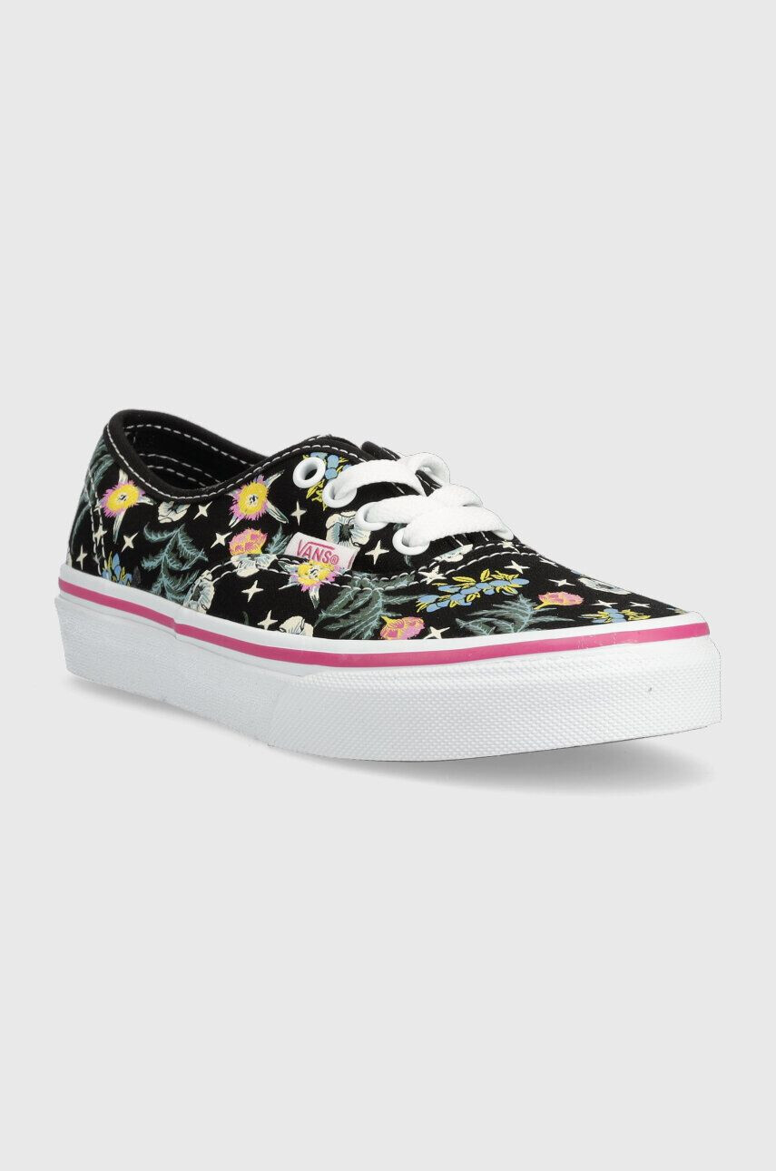 Vans Detské tenisky UY Authentic FLRL BLACK čierna farba - Pepit.sk