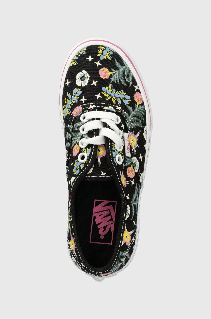 Vans Detské tenisky UY Authentic FLRL BLACK čierna farba - Pepit.sk