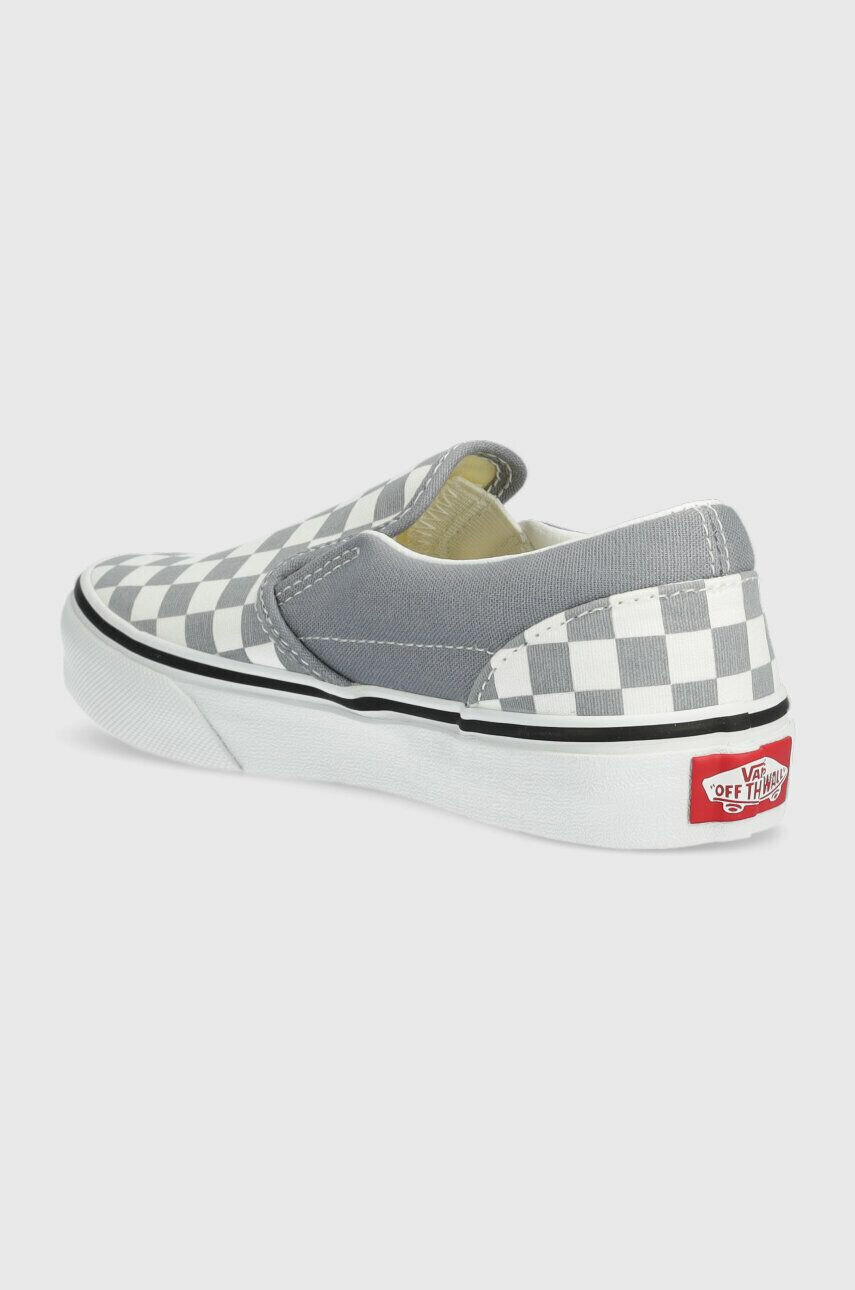 Vans Detské tenisky UY Classic Slip On CTHR CHBD TRDWN šedá farba - Pepit.sk