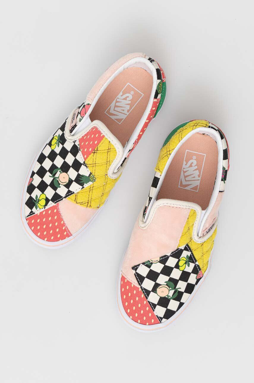 Vans Detské tenisky UY Classic Slip On Patch FRTC MDGRE - Pepit.sk