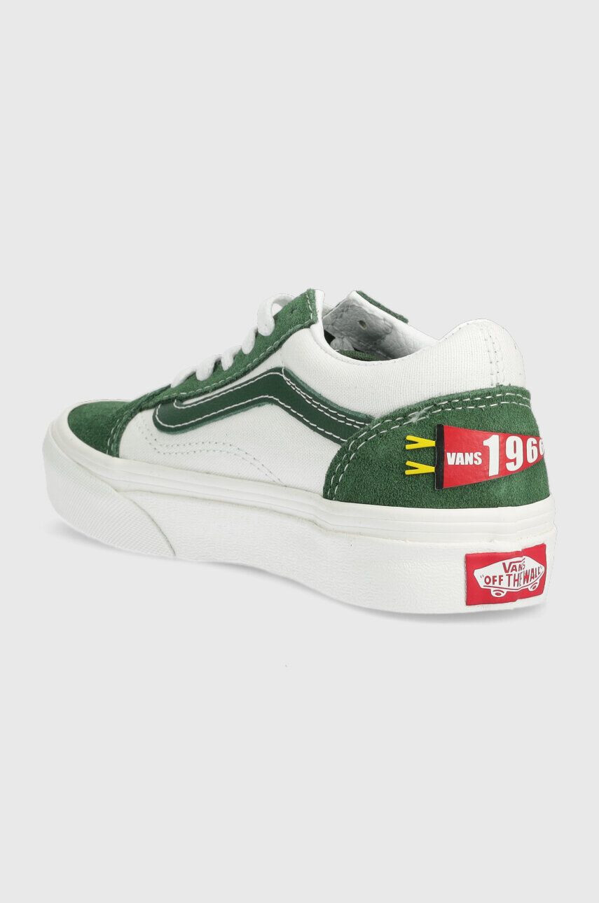 Vans Detské tenisky UY Old Skool BLACK zelená farba - Pepit.sk