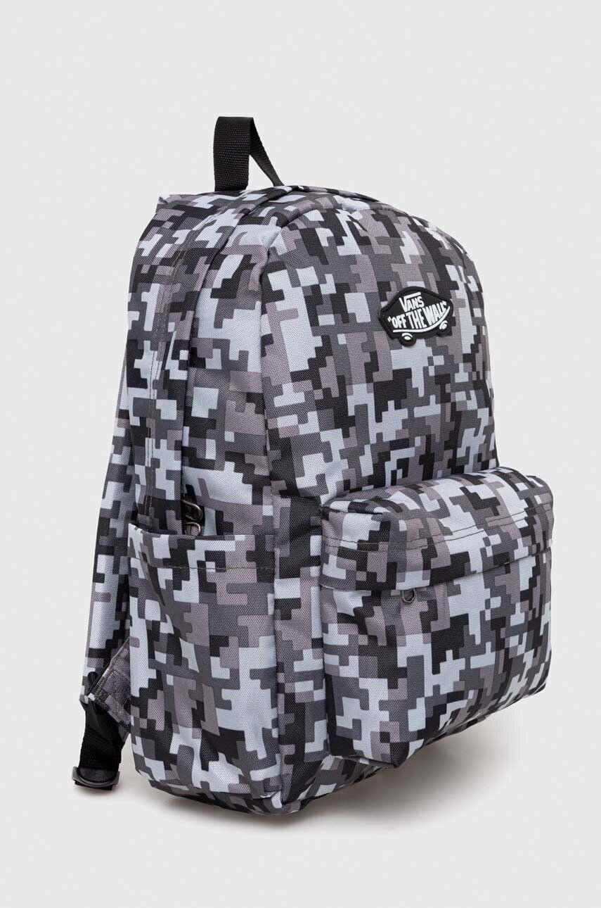 Vans Detský ruksak VN000628AF11 NEW SKOOL BACKPACK šedá farba veľký vzorovaný - Pepit.sk